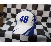 Jimmie Johnson #48 Nascar Sfera Cappello Nuovo Blu/Bianco Ragazzi