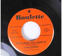 JIMMIE RODGERS - kisses sweeter than wine / better loved you'll never be 45 rpm single