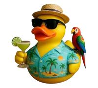 Jimmy-Buffett - Statua commemorativa a forma di anatra, accessori per feste, decorazione da tavolo per uccelli della foresta pluviale tropicale, regalo unico a tema buffet per bambini e adulti