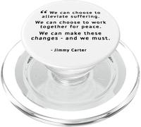 Jimmy Carter Citazione Lavora Insieme per la Pace PopSockets PopGrip per MagSafe