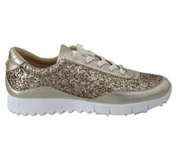 Jimmy Choo Antique Gold Glitter Leather Sneakers - EU35/US5