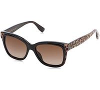 Jimmy Choo Bebi/S Acetate PUE ANIMALIER DARK BROWN, Rectangular, 53