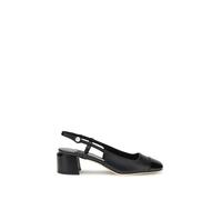 Jimmy Choo Black Calf Leather Bos Taurus Mid Heel Pumps - EU35.5/US5.5