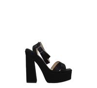 Jimmy Choo Black Satin Platform Sandals - EU40/US10