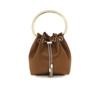 Jimmy Choo Brown Silk Backet Bag
