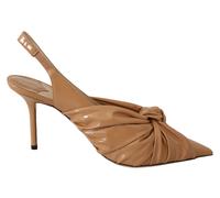 Jimmy Choo Caramel Brown Leather Annabell 85 Pumps - EU40.5/US10.5