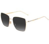 Jimmy Choo DAHLA/F/SK 000/9O Women's Sunglasses - 59mm, Rose Gold Frame with Grey Gradient Lenses