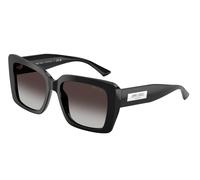 Jimmy Choo Donna JC5042 50008G Occhiali da sole Acetato Nero Grigio Squadrata Normale Sfumato