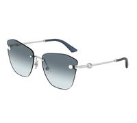 Jimmy Choo Donna Jimmy Choo JC4004HB 300219 Occhiali da sole Metallo Argento Blu Farfalla Normale Sfumato