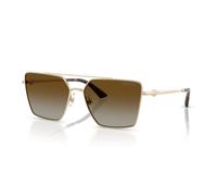 Jimmy Choo JC 4016HB Women's Sunglasses - 58mm, Pale Gold Frame with Brown Gradient Polarized Lenses