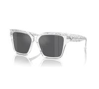 Jimmy Choo JC 5003 Women's Sunglasses - 55mm, Crystal Glitter Frame with Grey Mirror Silver Lenses