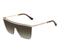 Jimmy Choo LEAH/S 06J/HA Women's Sunglasses - 60mm, Glitter Gold Frame with Brown Gradient Lenses