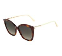 Jimmy Choo NAT/S 086 Women's Sunglasses - 57mm, Havana Frame with Brown Lenses