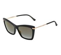 Jimmy Choo SADY/S 807FQ Women's Sunglasses - 56mm, Black and Rose Gold Frame with Grey Gradient Lenses
