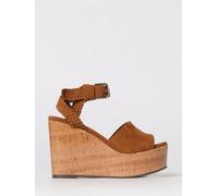 JIMMY CHOO Sandalo con zeppa Jori in camoscio 41 Marrone