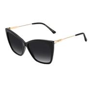 Jimmy Choo Seba/s Occhiali Da Sole Unisex Nero Farfalla Grigio 58mm