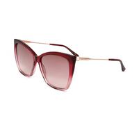 Jimmy Choo Seba/s Occhiali Da Sole Unisex Rosso Farfalla Rosso 58mm