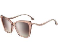 Jimmy Choo Selby/g/s Occhiali Da Sole Donna Rosa Farfalla Marrone 57mm