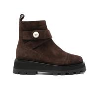 Jimmy Choo - Stivaletti in Camoscio Marrone con Perla - - Shoes - Donna - Marrone - 37 1/2 EU