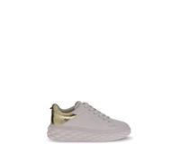 Jimmy Choo White Calf Leather Bos Taurus Chunky Sneakers - EU39/US9