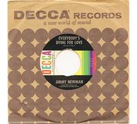 JIMMY NEWMAN - everybody's dying for love / just one more night 45 rpm single