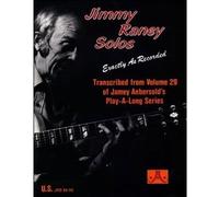 Jimmy Raney Solos: Transcribed from Volume 29 of the Jamey Aebersold Play-A-Long Series