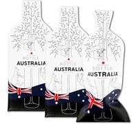 JIMMY THE FOX Borse Vino Riutilizzabili da Viaggio | Set 3 Pezzi | Custodia a Tre Strati Resistente | Antiurto e Antiperdita | Per Aereo e Crociera | Regalo per Amanti del Vino - Bottle Australia