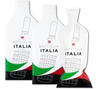 JIMMY THE FOX Borse Vino Riutilizzabili da Viaggio | Set 3 Pezzi | Custodia a Tre Strati Resistente | Antiurto e Antiperdita | Per Aereo e Crociera | Regalo per Amanti del Vino - Bottle Italy