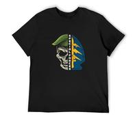Jimmysea Army Green Beret Special Forces Men's T-Shirt Unisex Black Men Tees S