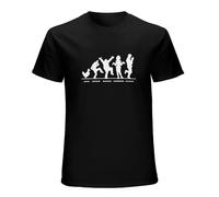 Jimmysea Arrested Development Bluth Chickens Men's T-Shirt Unisex Black Men Tees L