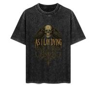 Jimmysea As I Lay Dying Birds Men's T-Shirt Unisex Black Men Tees L