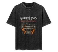 Jimmysea Green Day Revolution Radio Cover Men's T-Shirt Unisex Black Men Tees S