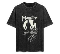 Jimmysea Legends of Horror Nosferatu Monster Men's T-Shirt Unisex Black Men Tees L