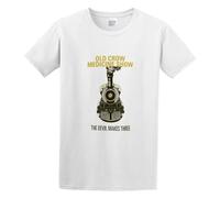 Jimmysea Old Crow Medicine Show Men's T-Shirt Unisex White Men Tees L