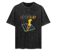 Jimmysea Supertramp The Very Best Crime of The Century Men's T-Shirt Unisex Black Men Tees 3XL