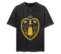Jimmysea The Byrds American Band Folk Country Raga Music Men's T-Shirt Unisex Black Men Tees XL