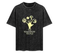 Jimmysea The Tomorrow People Retro Mens TV Sci-Fi Men's T-Shirt Unisex Black Men Tees XL