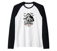 Jimothy Street Art Raccoon Gothic Vampire Seattle Legend Maglia con Maniche Raglan