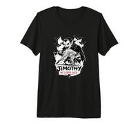 Jimothy Street Art Raccoon Gothic Vampire Seattle Legend Maglietta Premium