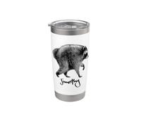 Jimothy The Raccoon Bicchiere termico in acciaio inox doppia parete