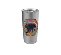 Jimothy The Raccoon In Space Bicchiere termico in acciaio inox doppia parete