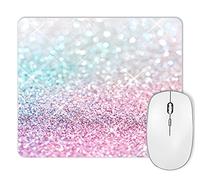 JIMOWANG Pink Sparkle Glitter Gaming Pad Smooth Surface Mousepad Rubber Mouse Pad 9,5 X 7,9 pollici