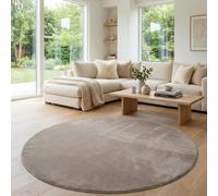 Jimri Tappeto passatoia a pelo corto, di alta qualità, per casa, ufficio, cucina, ingresso, corridoio, soggiorno, lavabile in lavatrice, tappeto antiscivolo, lavabile (Marrone, 80 x 80 cm)