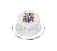 Jim's Garage Custom Hotrod Classic Rides Design Distressed PopSockets PopGrip per MagSafe