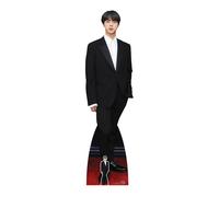 Jin Da Bangtan Bambini Nero Abito Stile Cartone Ritaglio / IN Piedi - Kim