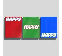 JIN [HAPPY] 1° Album Solo RANDOM Ver/CD+Photobook+2Poster+Note+4 Card UFFICIAL