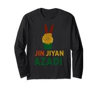 Jin Jiyan Azadi Women Life Freedom Slogan delle Donne curde Maglia a Manica