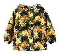 JinBei Bambino Cappotto Impermeabile Ragazzi Dinosauri Camo Giacca Antipioggia Leggero Manica Lunga Outdoor Cappotti Antivento con Fodera Morbida Autunno Bambini Abbigliamento 6-7 Anni