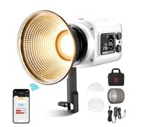 JINBEI EF60BI 60W Luce video Bi-Color Luce fotografica Alimentata a batteria 2700K-6500K con riflettore e lente zoom Controllo APP Illuminazione COB