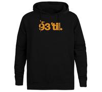 Jinbetee 93 TIL Infinity Felpa con Cappuccio Unisex con Cappuccio Nero